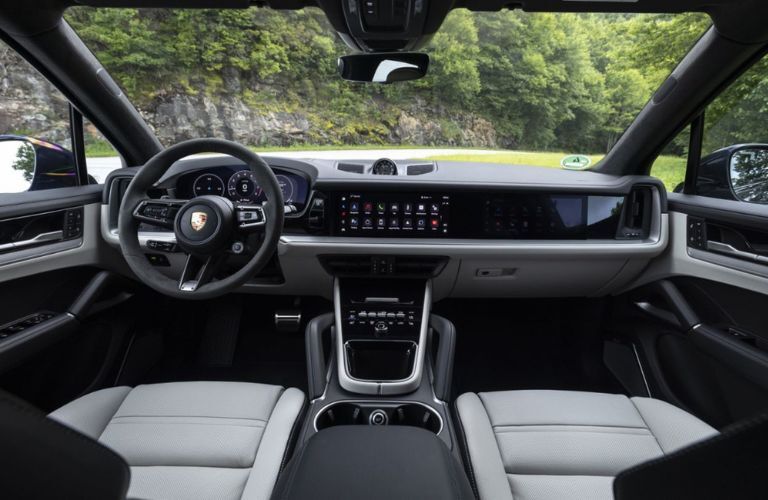 cockpit of the 2025 Cayenne GTS