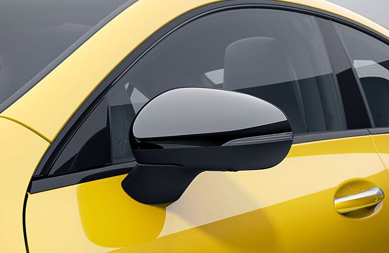 2020 MB CLA exterior close up of driver side mirror