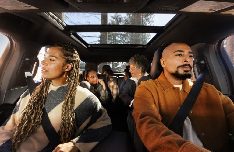 2025 Ford Explorer Active seating with a family inside