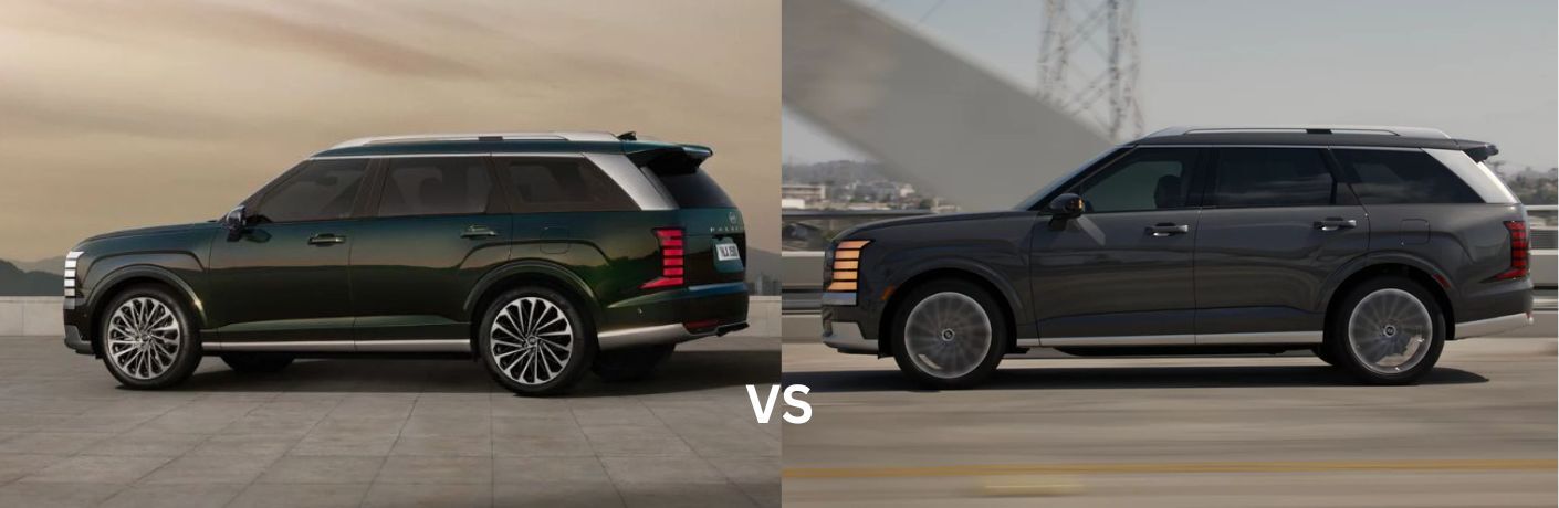 2026 Hyundai Palisade versus Palisade Hybrid  side view