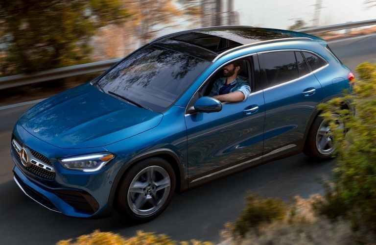 View of the top of the 2022 Mercedes-Benz GLA