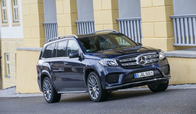 black Mercedes-Benz GLS SUV