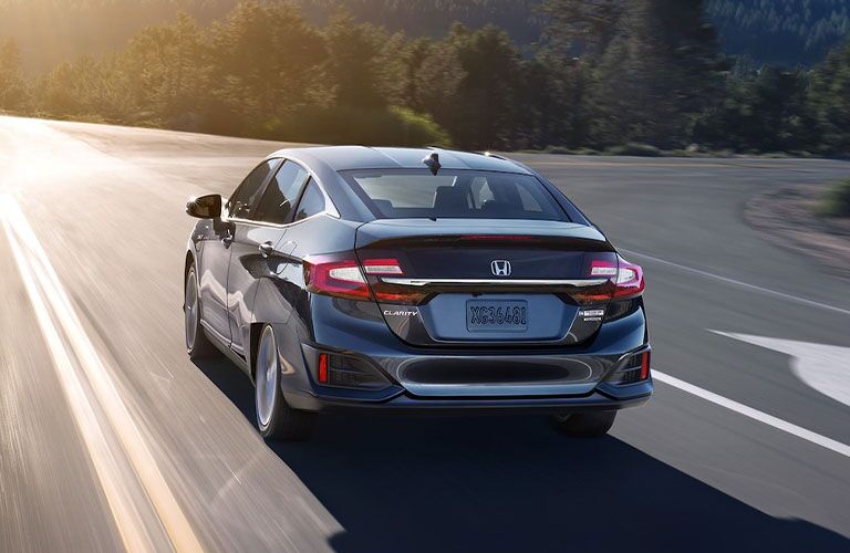 2021 Honda Clarity rear view on a road