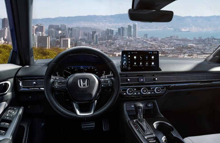 Honda Civic Sedan interior front dash