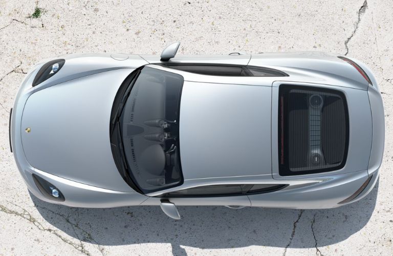 Top view of a 2024 Porsche 718 Cayman S