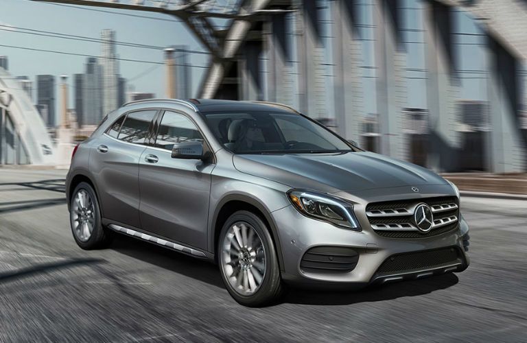 2018 GLA in Silver - Side View
