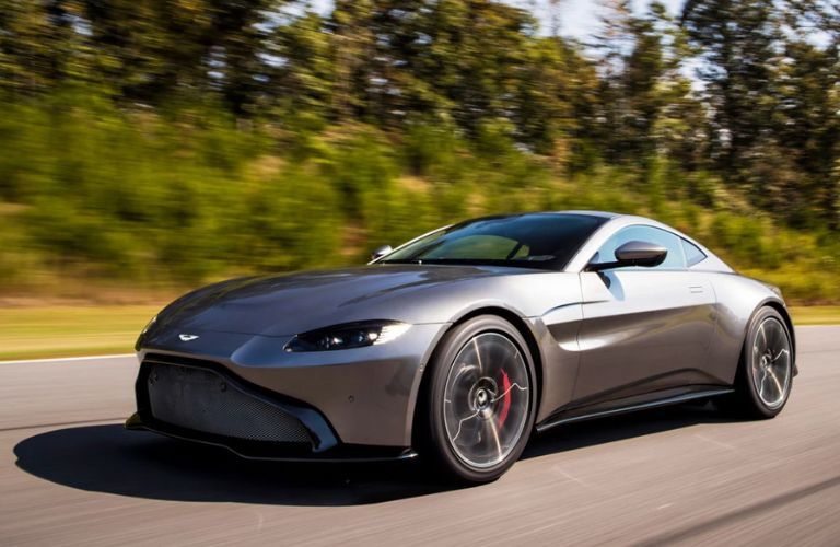 Aston Martin car on a road