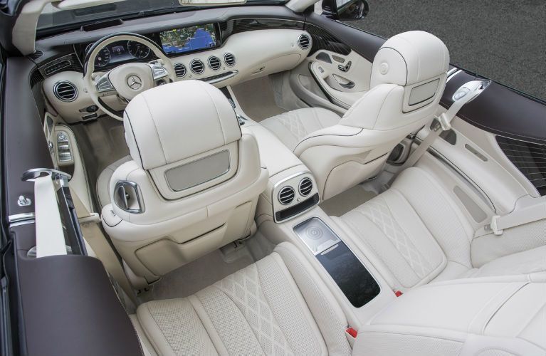 Front seats of the 2017 Mercedes-Benz S-Class Cabriolet