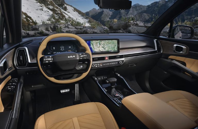 2026 Kia Sorento interior front dash