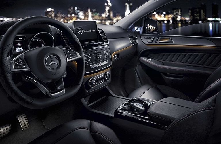 Front seats of the 2017 Mercedes-Benz GLE43 Coupe