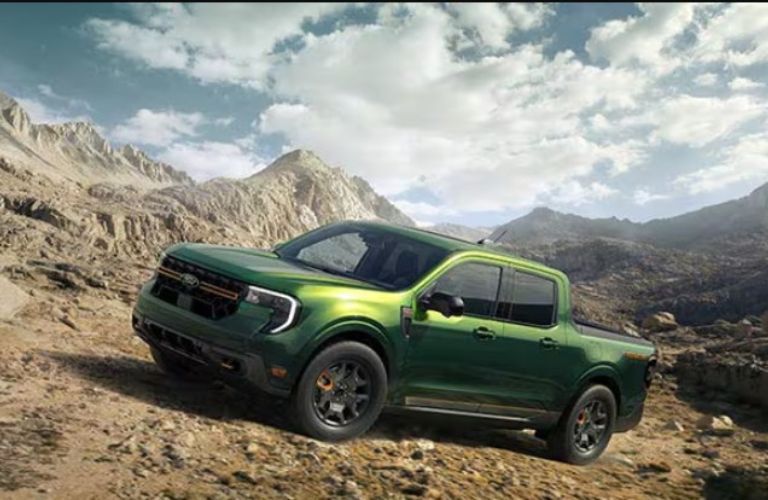 2025 Ford Maverick on a rocky mountain