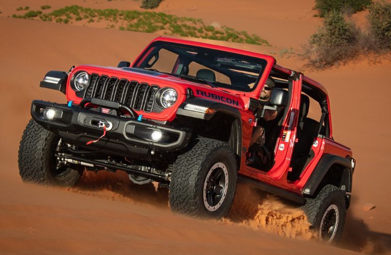 2024 Jeep Wrangler 4xe Rubicon front and side view