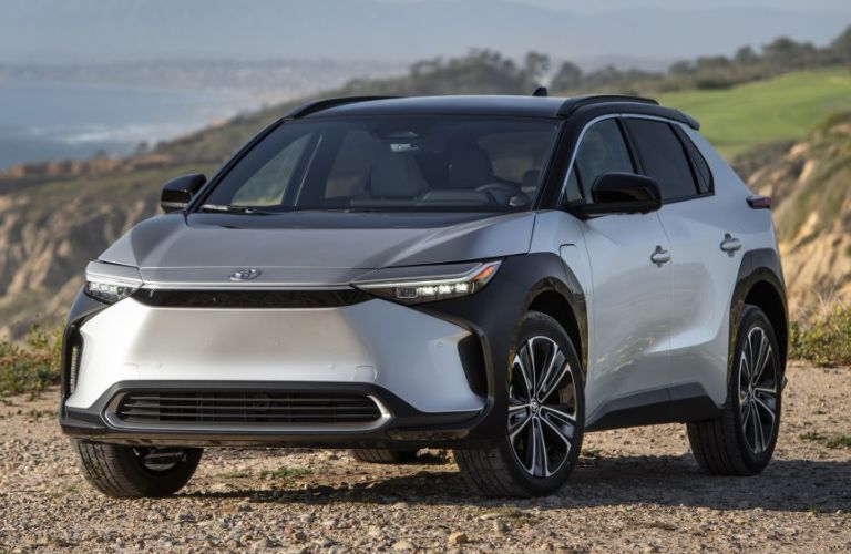 2023 Toyota bZ4X front and side view