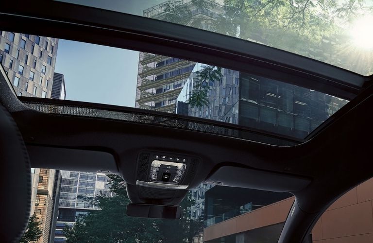 Sunroof view of the 2023 Mercedes-AMG GLE 53 Coupe