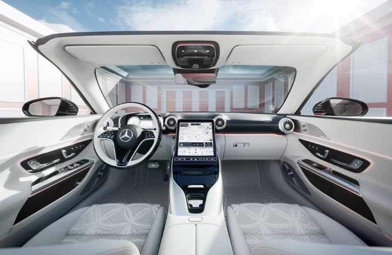 dashboard view of the 2027 Mercedes-Maybach SL 680 Monogram Series