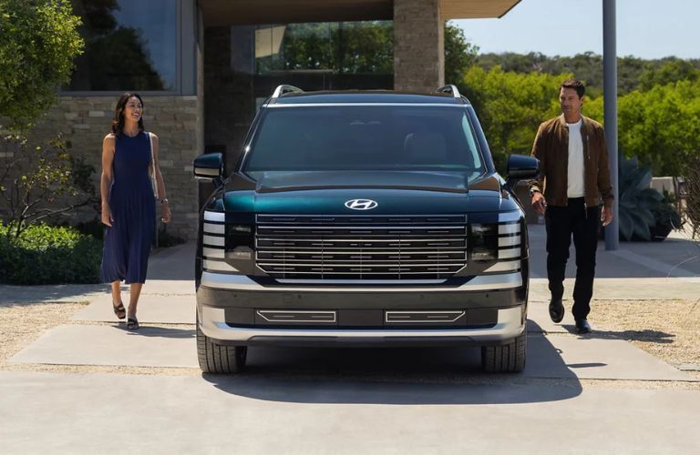 2026 Hyundai Palisade Calligraphy front view with people