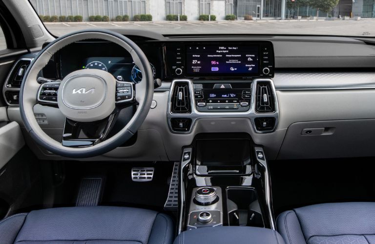 dashboard view of the 2024 Kia Sorento Plug-In Hybrid