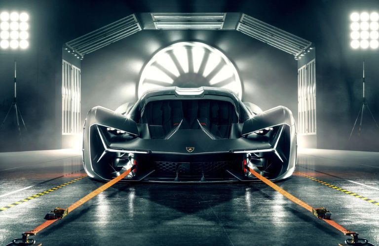 front view image of the Lamborghini Terzo Millennio