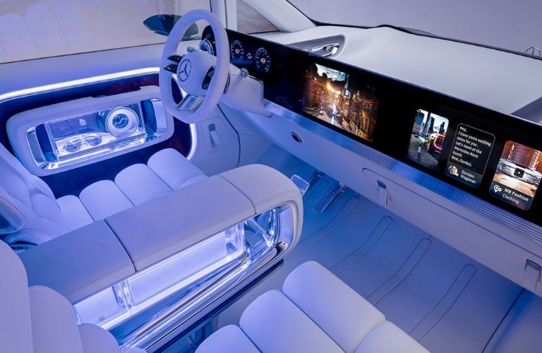 cockpit of the Mercedes-Benz Vision V Concept Limousine