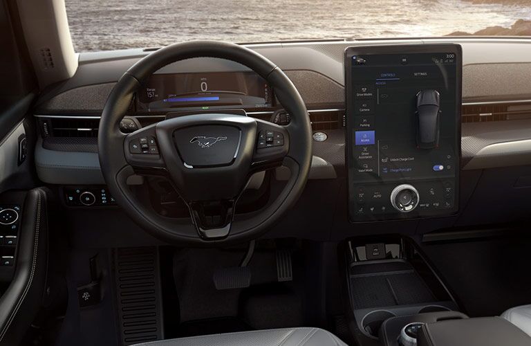 2022 Ford Mustang Mach-E Premium steering wheel
