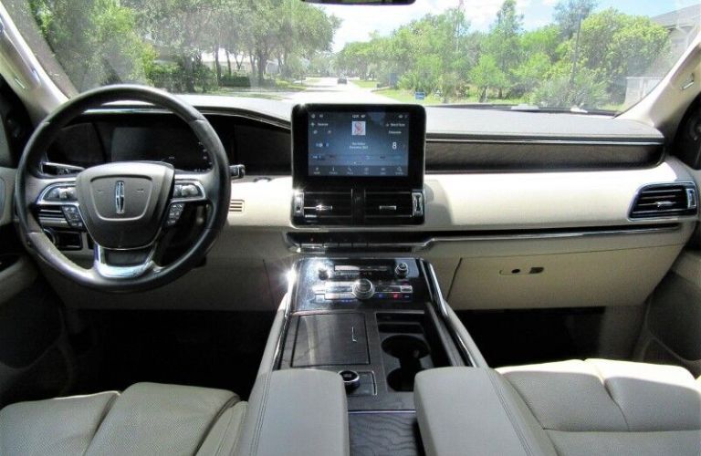 Interior dashboard of the 2020 Lincoln Navigator