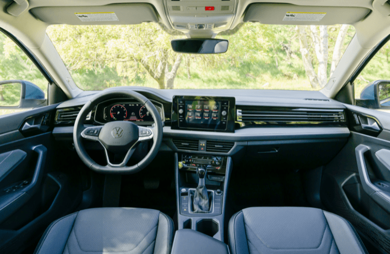 Steering wheel and dashboard of the 2025 Volkswagen Jetta