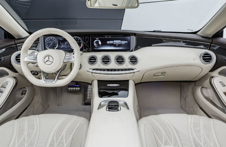 White Leather Interior of 2017 Mercedes-Benz S-Class