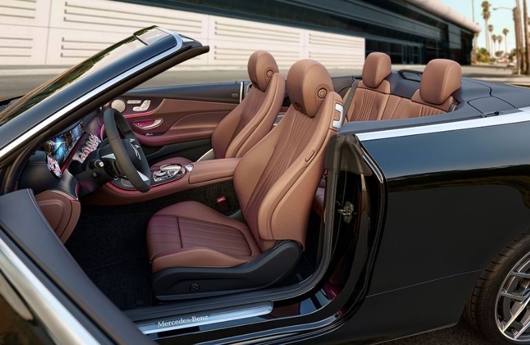 E 450 Cabriolet in Obsidian Black with Saddle BrownBlack leather