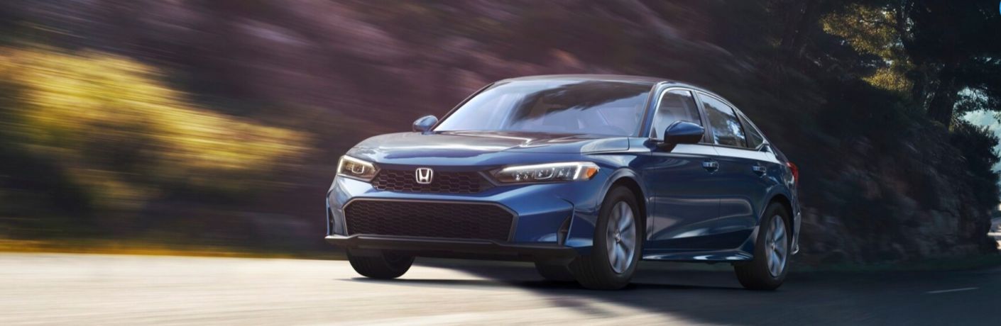 front and side view of the 2026 Civic Sedan