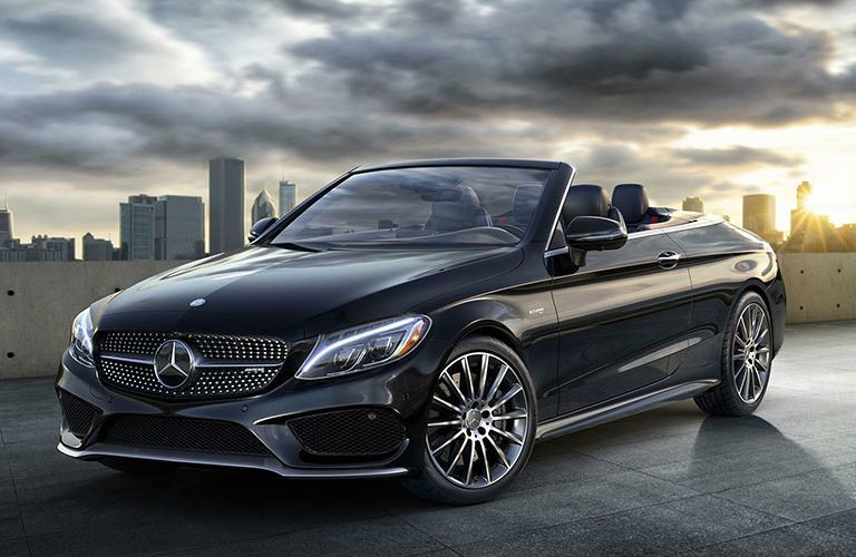 2018 Mercedes-AMG C Cabriolet black front view