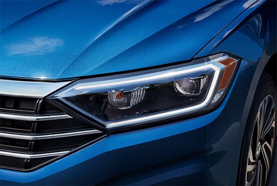 Volkswagen Jetta's LED headlights