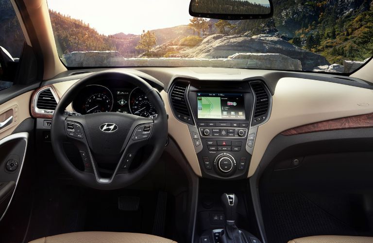 2017 Hyundai Santa Fe cockpit view