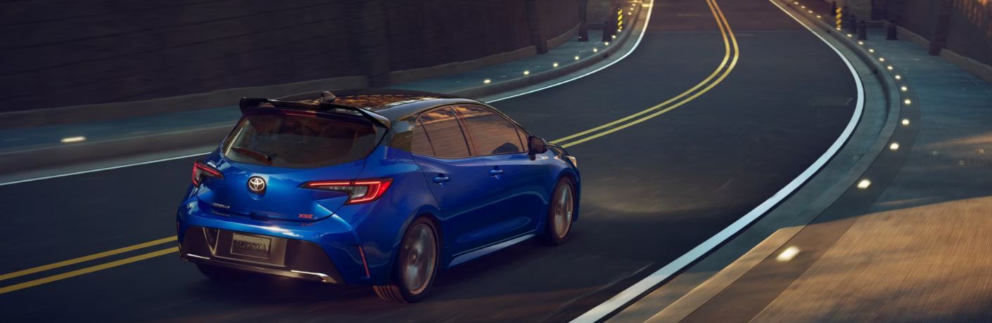 rear quarter view of the 2025 Toyota Corolla Hatchback