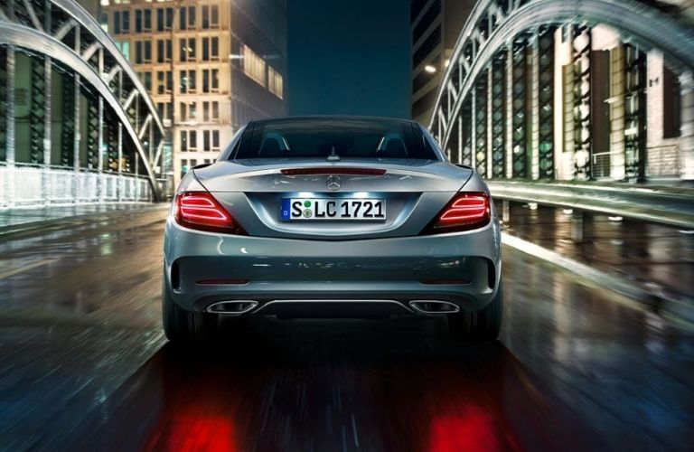 Rear view of the 2022 Mercedes-Benz SLC Roadster