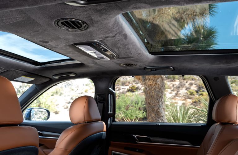 Dual sunroofs in the 2024 Kia Telluride
