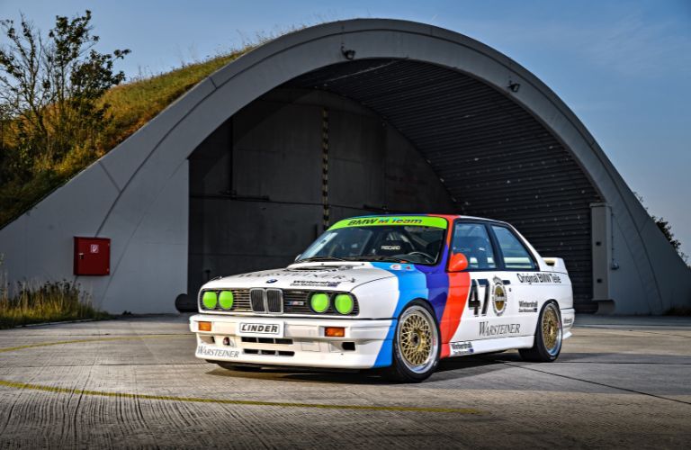 a used BMW M3 in white