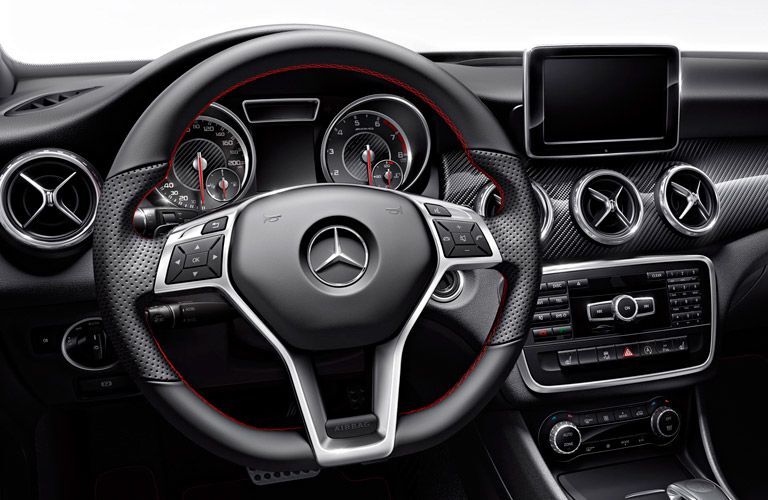 Steering wheel of the 2016 Mercedes-Benz GLA