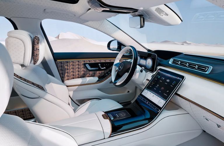 cockpit of a Mercedes-Maybach model