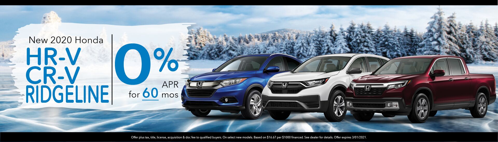 2020 Honda HRV CRV Ridgeline
