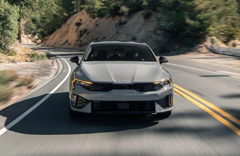 2026 Kia K5 Gray on the road