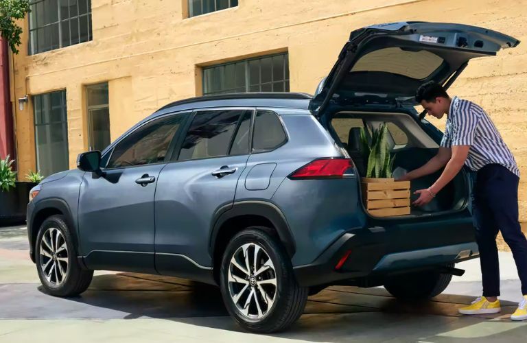 2023 Toyota Corolla Cross side and back view