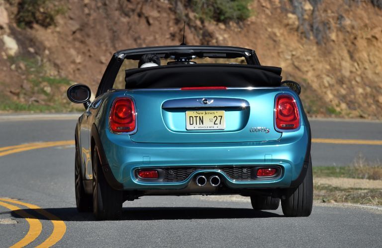 Rear view of the 2019 Mini Cooper S Convertible