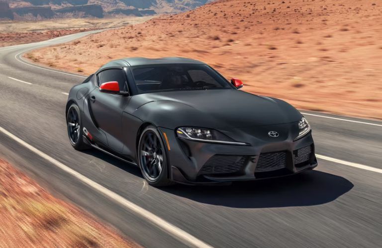 2026 Toyota Supra on the road