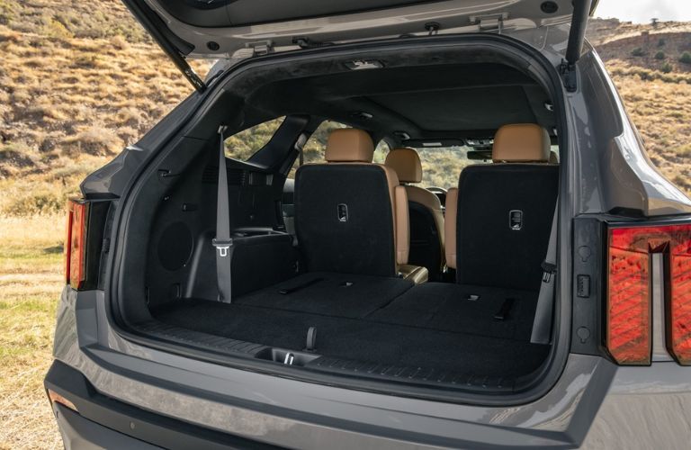 The open trunk of a 2024 Kia Sorento