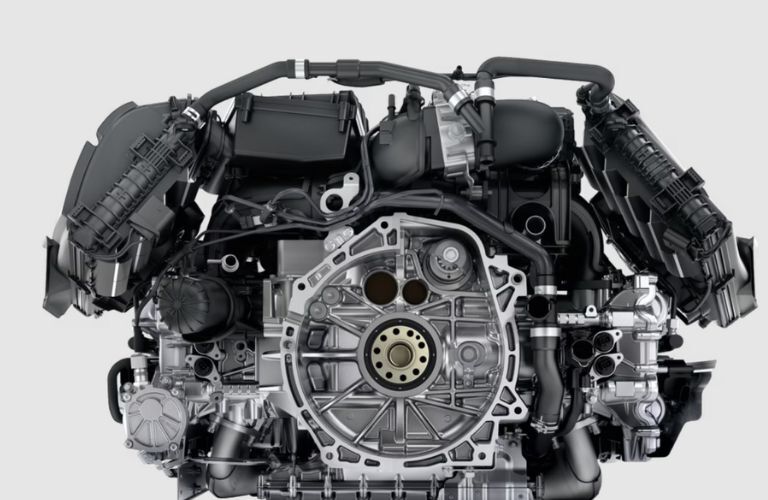 engine of a Porsche