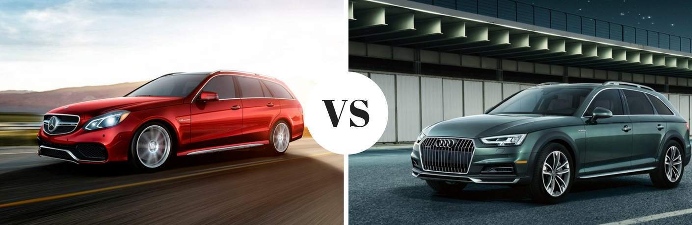 How does the E-Class Wagon compare to the Audi A4 allroad?