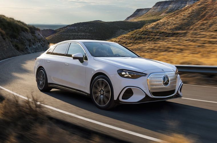 New electric Mercedes-Benz C-Class Sedan exterior side view