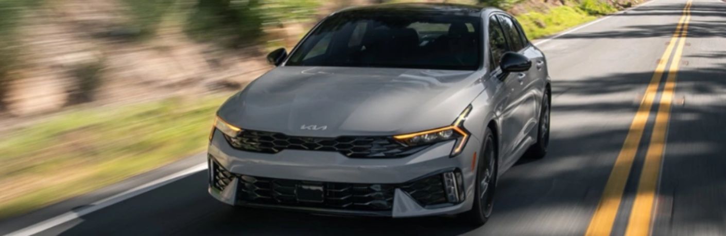 2025 Kia K5 front and side view