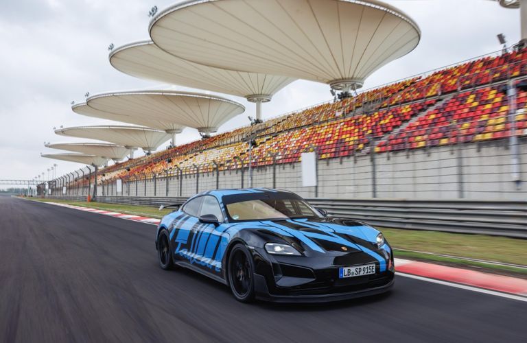 New Porsche Taycan Turbo GT exterior front view