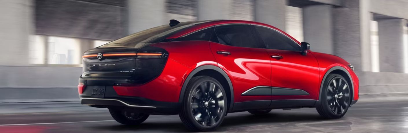 side quarter view of the 2025 Toyota Crown